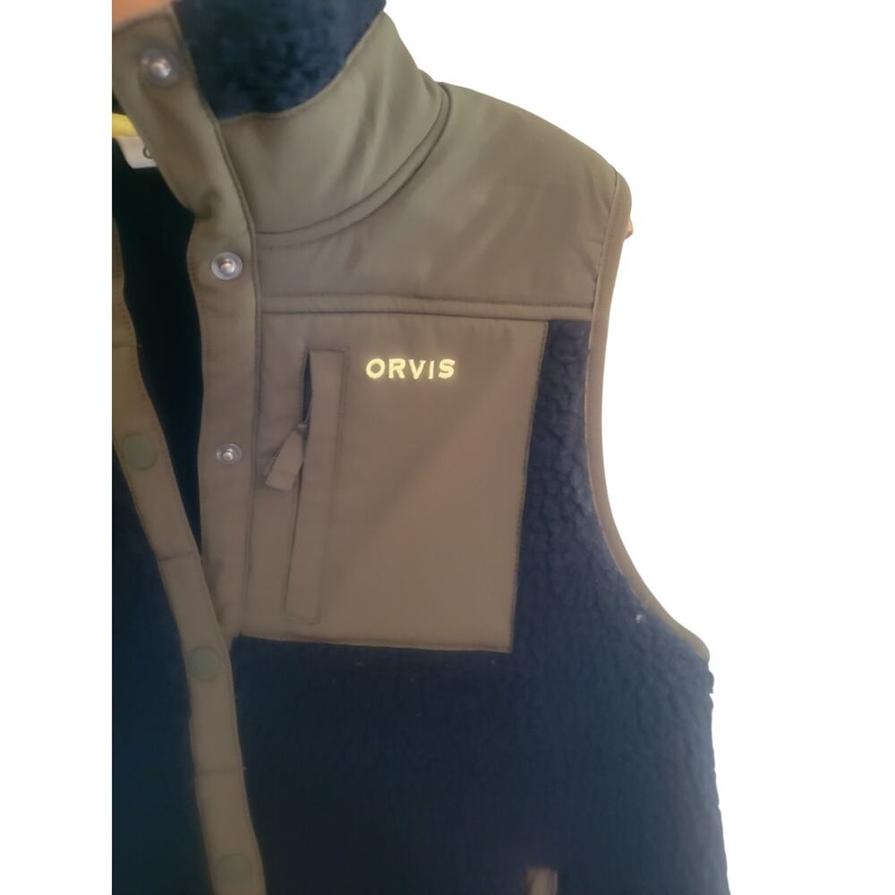 Orvis  womens small s Mad River Snap Vest Fleece